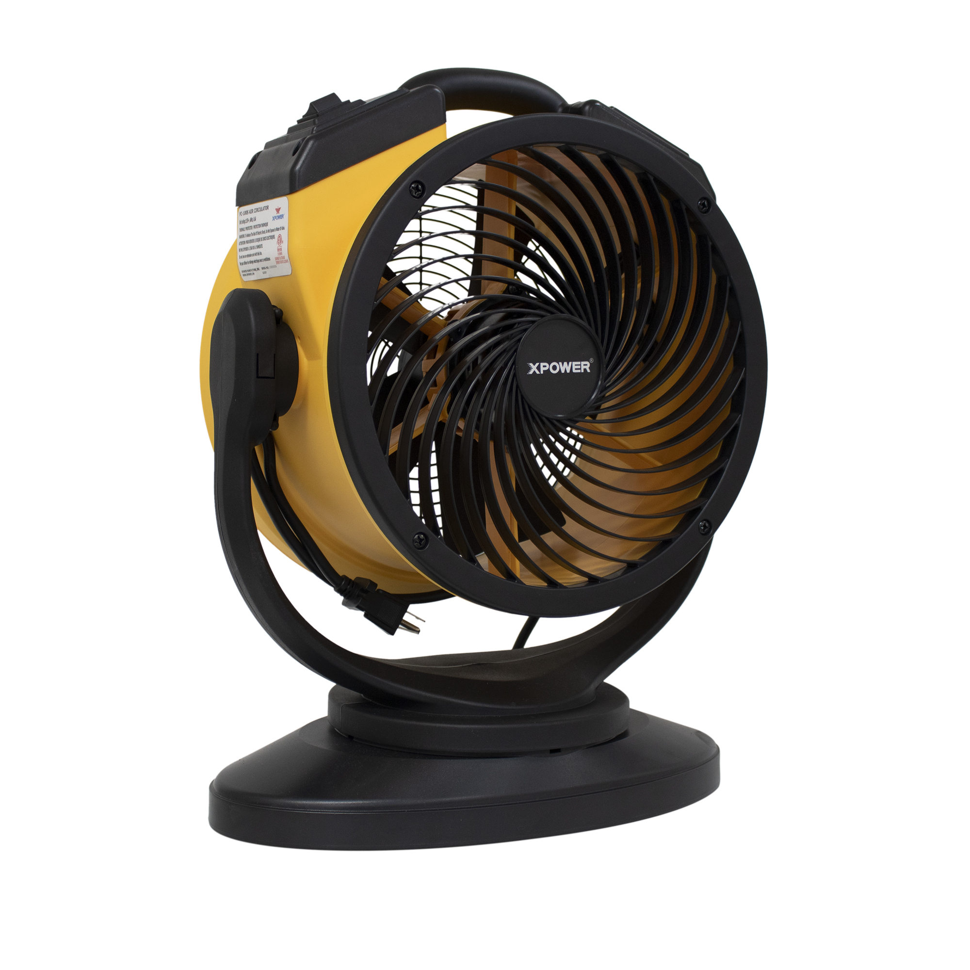 XPOWER, 1100 CFM Portable Oscillating fan FC-100S, Fan Diameter 14 in, Air Delivery 1100 cfm, Model# FC-100S
